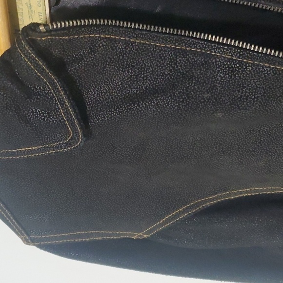 Lloyd Elliot's country club jacket women's size small black Leather Type zipper - Picture 13 of 16